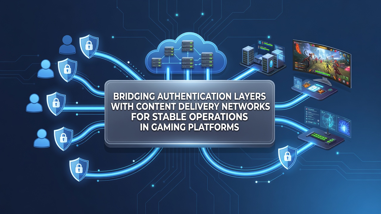 Edge server deployment map illustrating authentication traffic routing for gaming platforms
