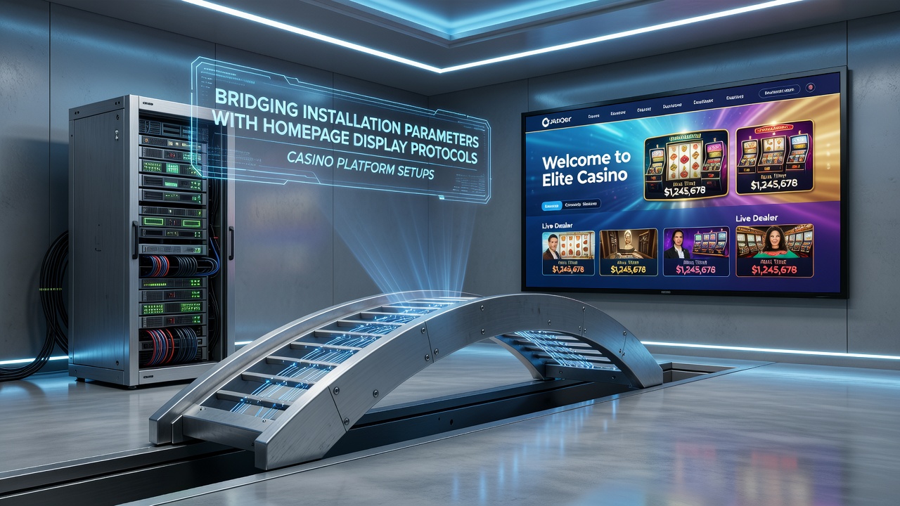 Casino platform homepage displaying integrated installation parameters and display protocols
