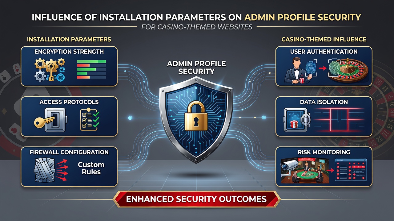Impact of installation settings on secure admin profiles for casino websites